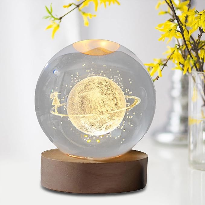 Cosmos: 3D Pluto Crystal Night Lamp